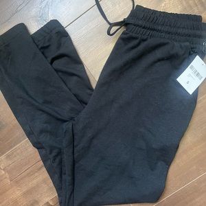 NWT Forever 21 black lightweight pj joggers sweats S